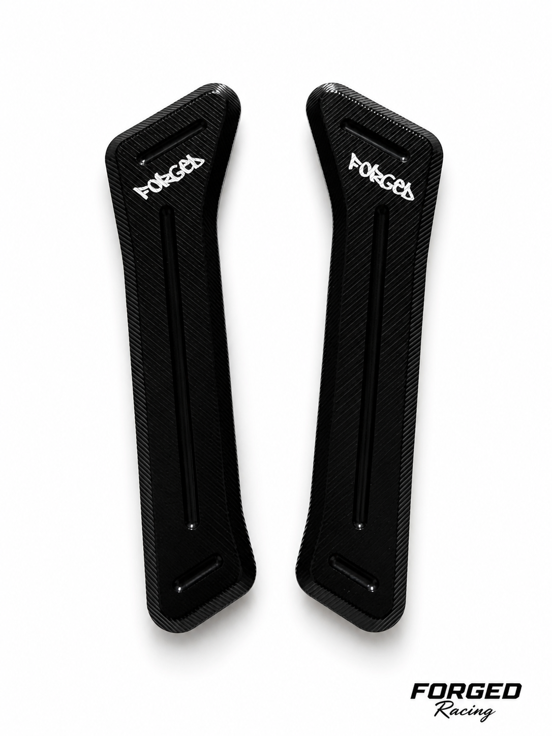 Surron Ultra Bee Metal Battery Guards | CNC Replacement (Black & Chrome) Forged Racing