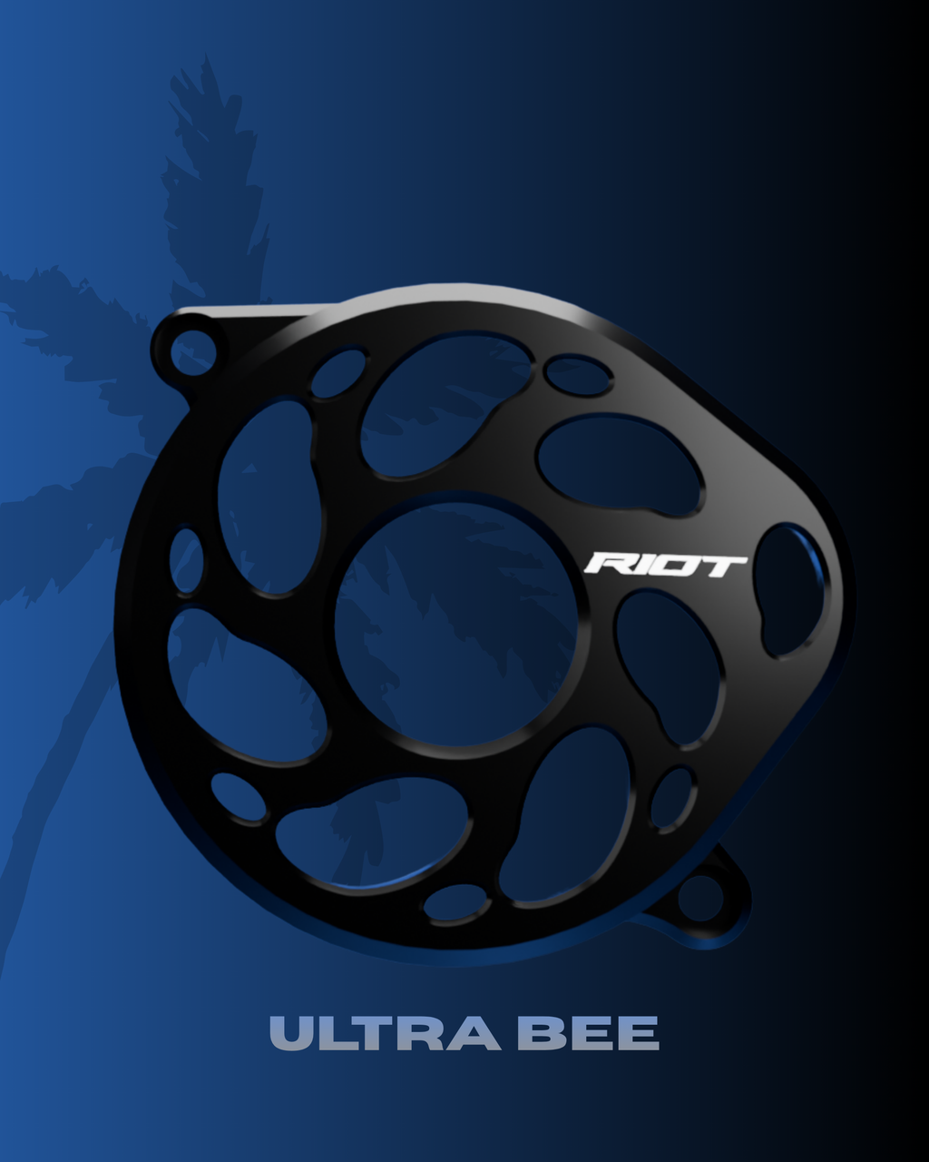 Surron Ultra Bee Motor Cover — Billet Aluminum, 5-Axis CNC Riot Racing