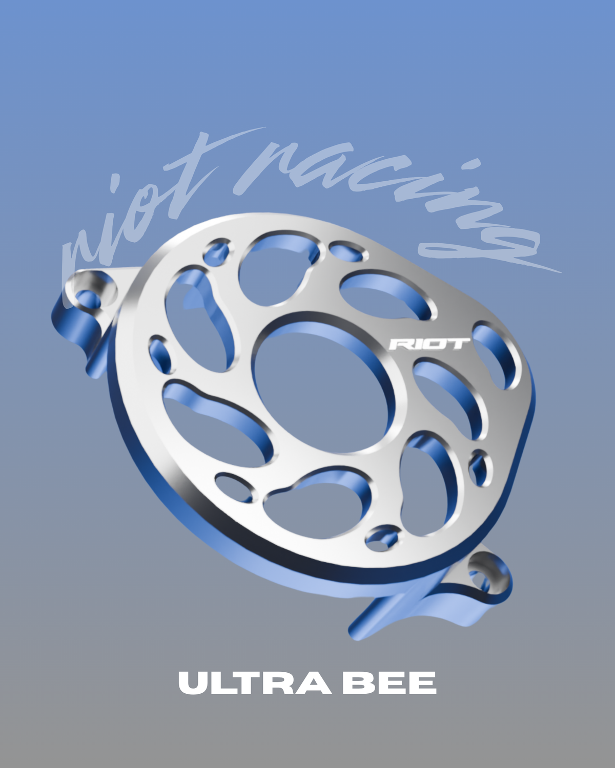Surron Ultra Bee Motor Cover — Billet Aluminum, 5-Axis CNC Riot Racing