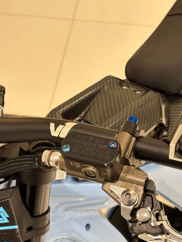Ultra Bee Brake Reservoir Titanium Bolts DevMoto
