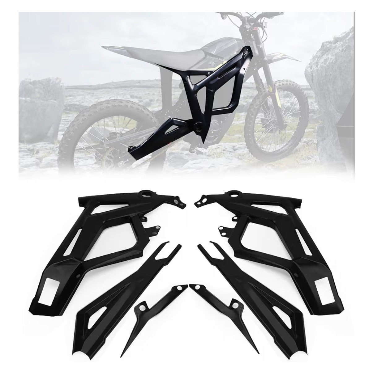 Talaria Mx3/4/5 Glossy Black Frame Guards AmpCustoms