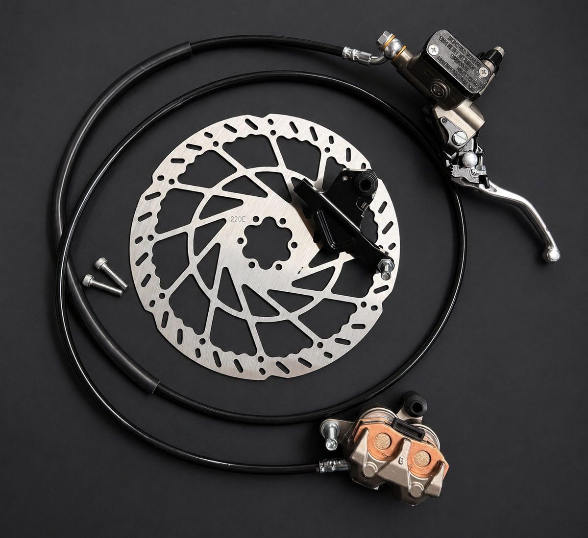 Ultimate Pre-Bled Super 73/Ridstar q20 Ultra Bee Rear Brake Kit (Ships Next Business Day) LbxRide
