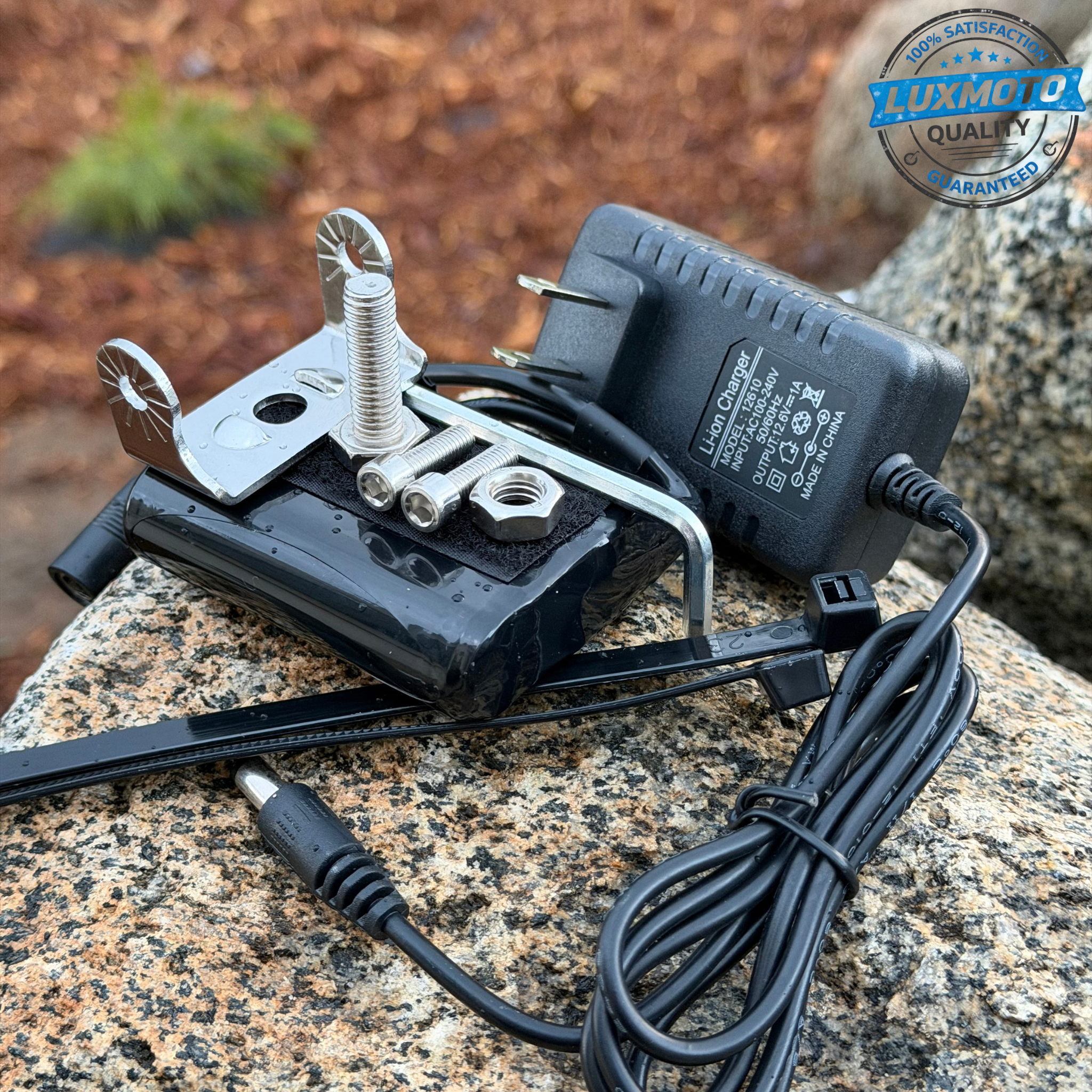 🔥BEST SELLER🔥 Baja Light & Horn  RECHARGEABLE [COMES WITH BATTERY & CHARGER!] (Fits any bike) Lux Moto