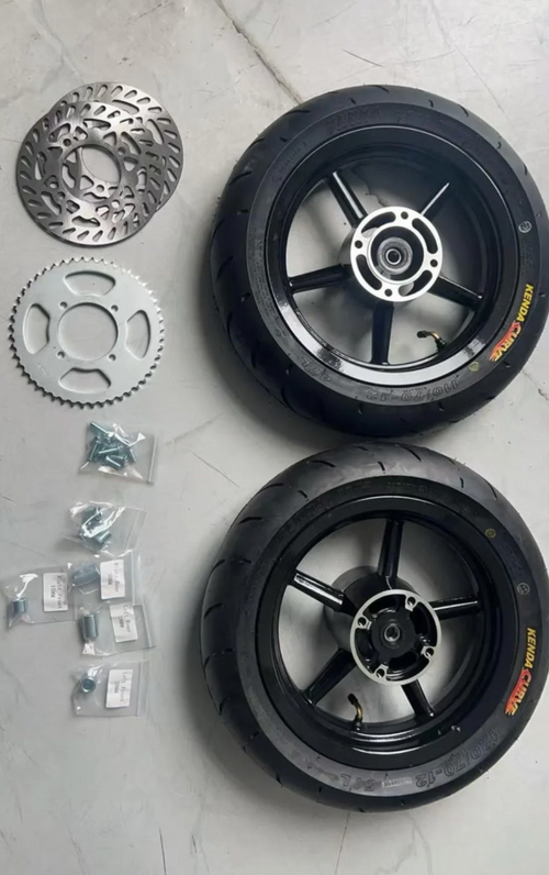 HEYBIKE/TUTTIO/RAZOR/YOZMA/MOTOTEC/EM5 Complete 10/12 Supermoto Wheelset