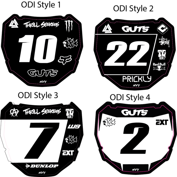 Odi Plate Decal NVY Decals